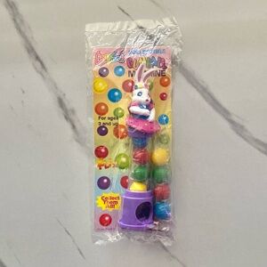 VTG Lisa Frank Ballerina Bunny mini purple gumball dispenser - SIP